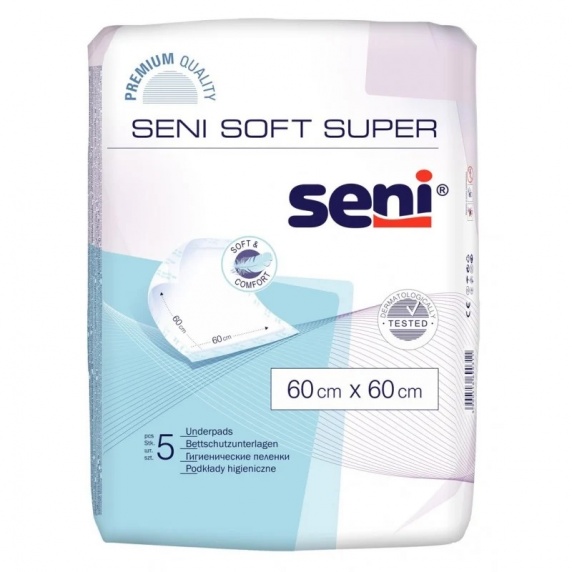 Podkłady higieniczne Seni Soft Super - 60x60 (5szt.)